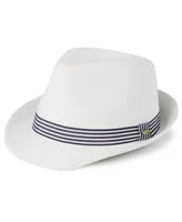 Scala Men's Striped Band Fedora