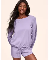 Adore Me Women's Alexia Sweatshirt & Short Loungewear Set