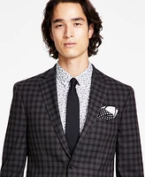 Bar Iii Men's Slim-Fit Check Suit Jacket, Created for Macy's