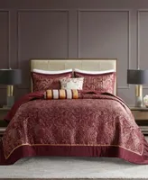 Madison Park Adeline Paisley 5 Piece Reversible Jacquard Bedspread Sets