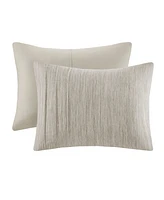 Beautyrest Maddox Striated Cationic Dyed Oversized 3-Pc. Comforter Set, Full/Queen