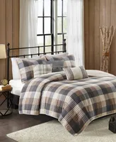 Madison Park Ridge Herringbone 6-Pc. Quilt Set, King/California King