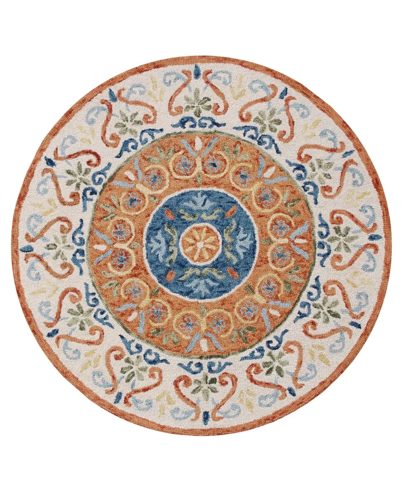 Lr Home Closeout! Sweet SINUO5415A 4' x Round Area Rug