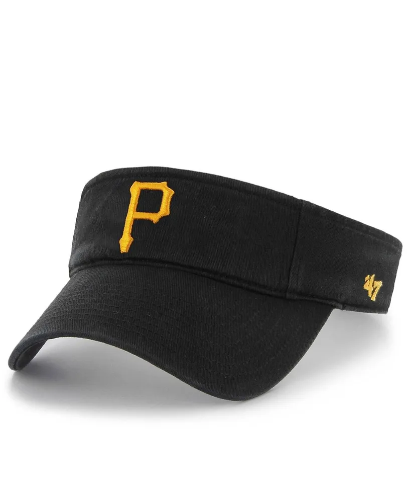 Men's '47 Brand Black Pittsburgh Pirates Clean Up Adjustable Visor