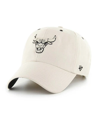 Men's '47 Brand Cream Chicago Bulls Lunar Clean Up Adjustable Hat