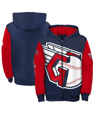 Detroit Tigers Youth Navy Poster Board Full-Zip Hoodie