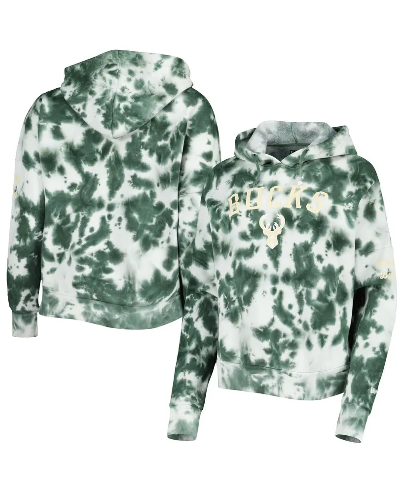 Refried Apparel Women's Refried Apparel White Milwaukee Brewers Tie-Dye  Pullover Hoodie