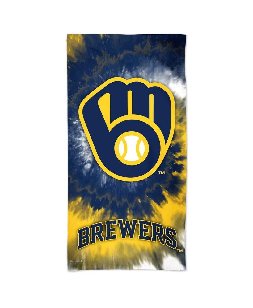 Wincraft Milwaukee Brewers 60'' x 30'' Tie-Dye Spectra Beach Towel
