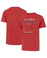 Men's '47 Brand Red St. Louis Cardinals Borderline Franklin T-shirt