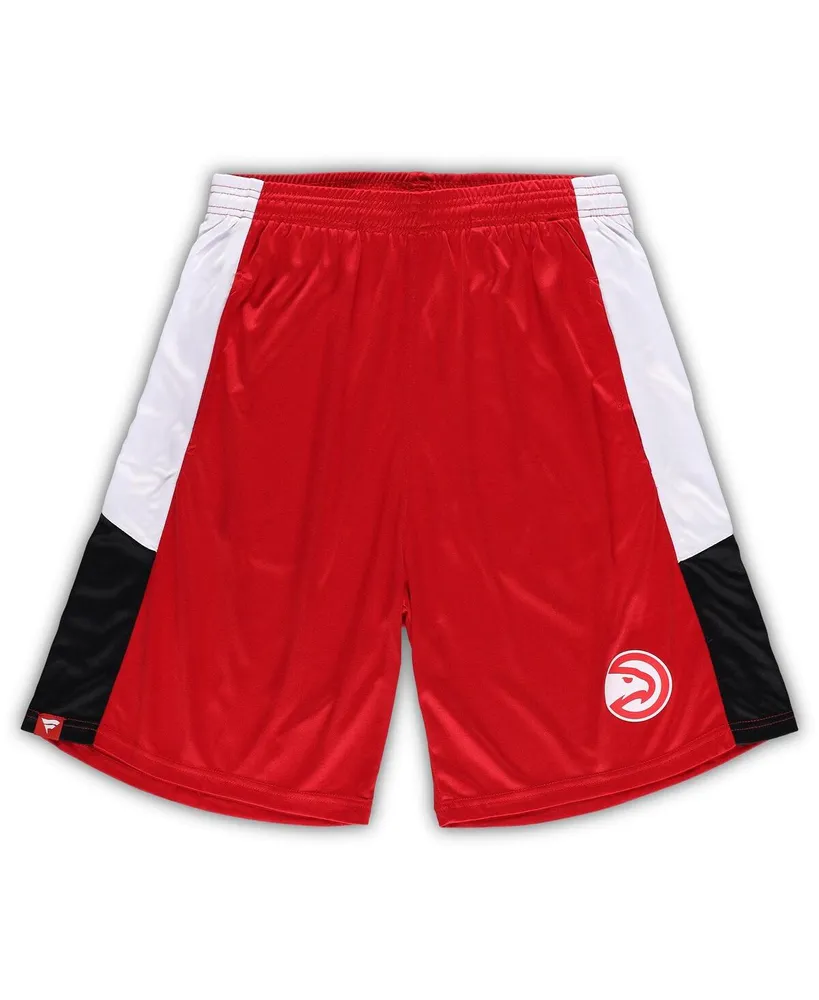 Men's Fanatics Red Atlanta Hawks Big and Tall Champion Rush Practice Shorts