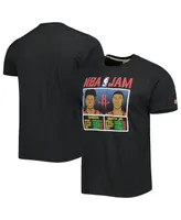 Men's Homage Jalen Green and Jabari Smith Jr. Charcoal Houston Rockets Nba Jam Tri-Blend T-shirt