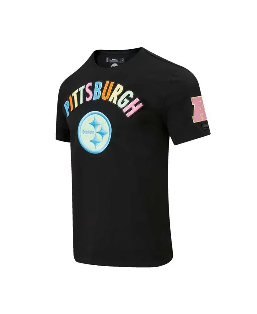 Men's Pro Standard Black Pittsburgh Steelers Neon Graphic T-shirt