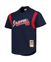 Men's Mitchell & Ness Greg Maddux Navy Atlanta Braves Cooperstown Collection Batting Practice Jersey