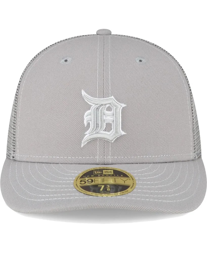 Men's New Era Gray Detroit Tigers 2023 On-Field Batting Practice Low Profile 59FIFTY Fitted Hat