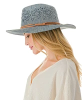 Marcus Adler Faux Trim with Packable Panama Hat