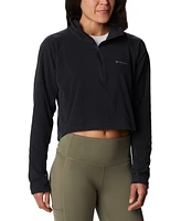 Columbia Women's Glacial Cropped Ii Sportswear Fleece 1/2-Zip Top