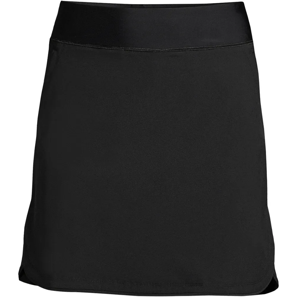 Lands' End Women's Long Quick Dry Board Skort Swim Skirt