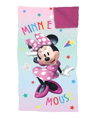 Jay Franco Minnie Mouse Boutique Minnie Rainbow Slumber Bag, Sack, 54" x 27"