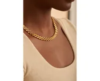 Oma The Label Timepiece Necklace in 18K Gold- Plated Brass