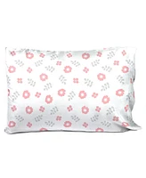 Saturday Park Cutout Floral 100% Organic Cotton Twin Sheet Set