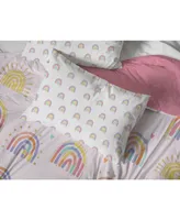 Saturday Park Doodle Rainbow 100% Organic Cotton Full Bed Set