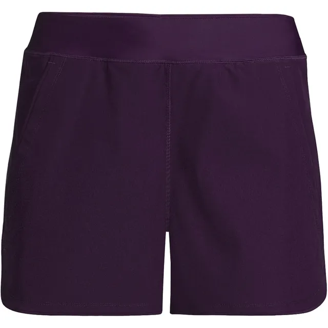 Lands' End Women's 3 Quick Dry Elastic Waist Board Shorts Swim