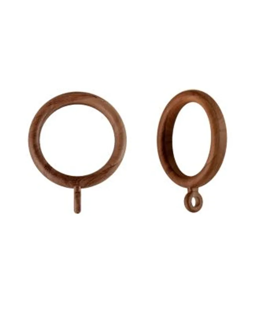 Rod Desyne Plastic Faux Wood Rings 1 3 8 Id Set Of 10 Collection