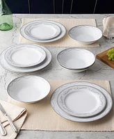 Noritake Satin Flourish 12 Piece Set, Service for 4