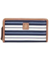 Tommy Hilfiger Julia Breton Rope Stripe Large Wallet