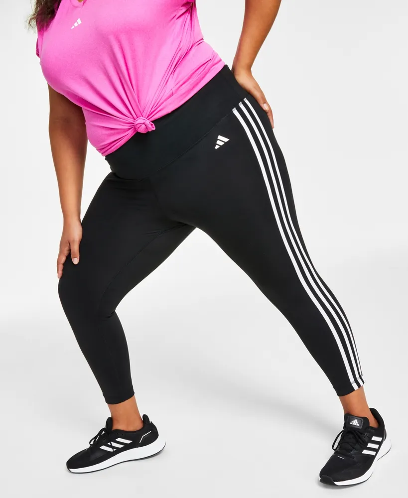 adidas Optime Full-Length Leggings (Plus Size) - Black, Women's Training
