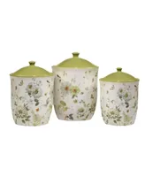 Certified International Green Fields Canister Set 3