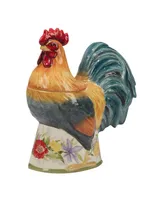 Certified International Floral Rooster 3