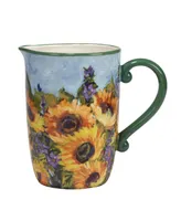 Certified International Sunflower Bouquet Pitcher