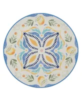 Certified International Lemonade Set of 4 Dinner Plate 11"