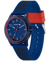 Lacoste Kids Rider and Checkered Print Silicone Strap Watch 36mm