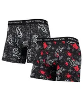 Men's Pair of Thieves Black Chicago White Sox Super Fit 2-Pack Boxer Briefs Set