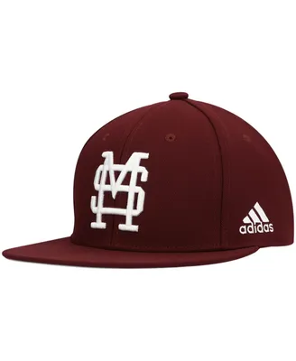 Men's adidas Maroon Mississippi State Bulldogs Team On-Field Baseball Fitted Hat