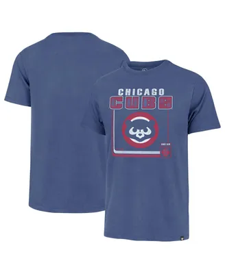 Men's '47 Brand Royal Chicago Cubs Borderline Franklin T-shirt