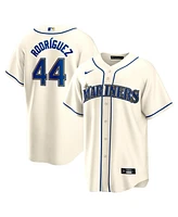 Men's Nike Julio Rodriguez Cream Seattle Mariners Official Replica Player Jersey