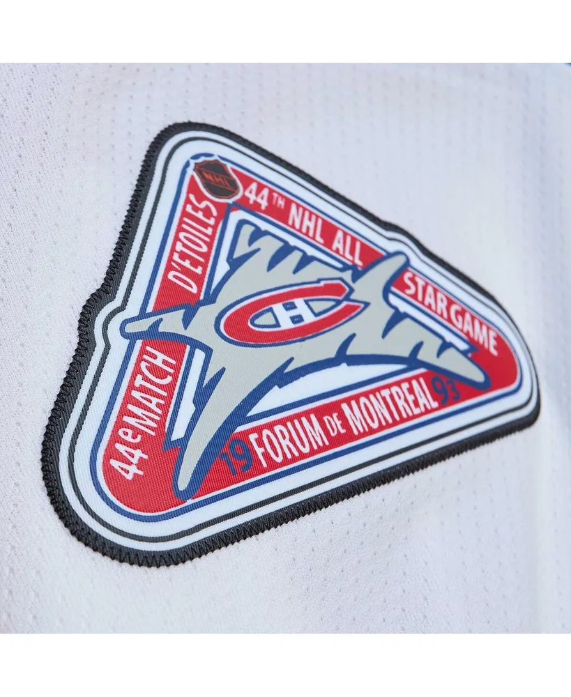 Men's Mitchell & Ness Patrick Roy White Montreal Canadiens 1992 Blue Line Player Jersey
