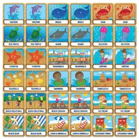 Masterpieces Officially Licensed Beach Life Matching Game for Kids