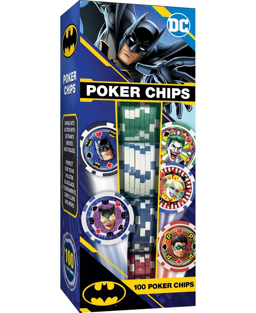 Masterpieces Casino Style 100 Piece Poker Chip Set - Batman