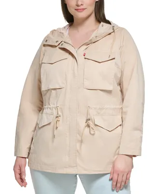 Levi's Plus Zip-Front Long-Sleeve Hooded Jacket