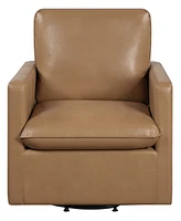 Mira 34.5" Faux Leather Swivel Chair
