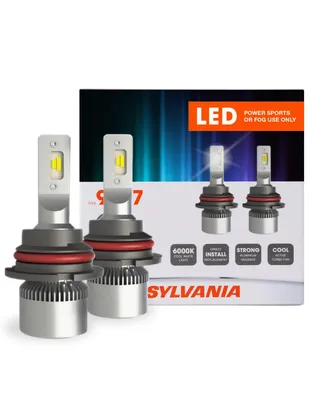 Sylvania 9007 Led Powersport Headlight Bulbs for Off-Road Use or Fog Lights - 2 Pack