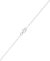 Crystal Cross 18" Pendant Necklace 10k Gold