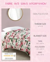 Betsey Johnson Bouquet Day Ultra Soft Plush Blanket