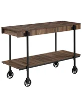 Furniture of America Luther 30" Steel Rectangle Sofa Table