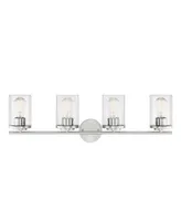 Savoy House Marshall 4-Light Bathroom Vanity Light in Polished Chrome