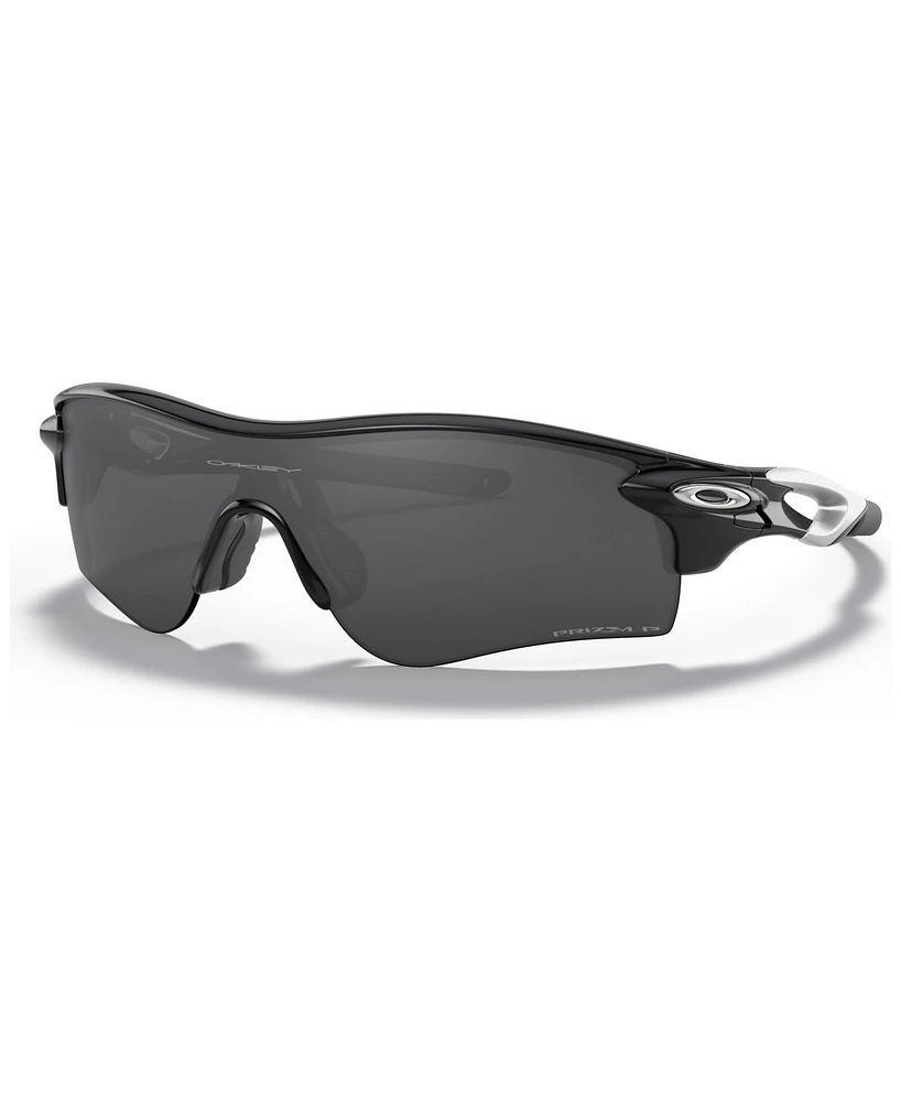 Oakley Men's Polarized Low Bridge Fit Sunglasses, OO9206 RadarLock Path 38